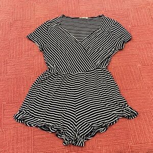 Rolla Coster large Navy and White Striped romper
